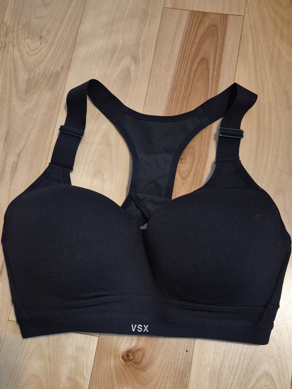 VSX 32DD Black Molded-Cup High Impact Racerback Sports Bra Victoria Secret
